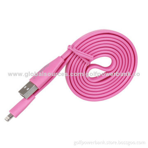 Flat USB Cable, Suitable for iPhone5/5s, High Speed Data Transmission